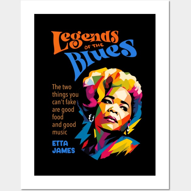 Etta James wpap Wall Art by BAJAJU